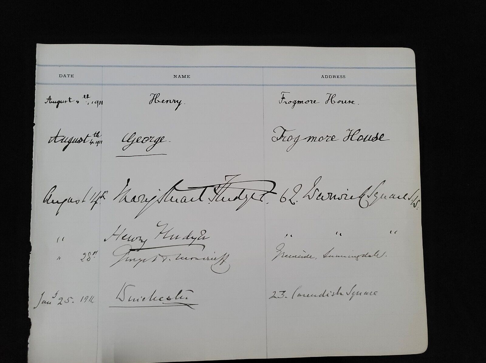 Queen Mary King George V Signed Royal Document Autograph Royalty Prince Henry UK