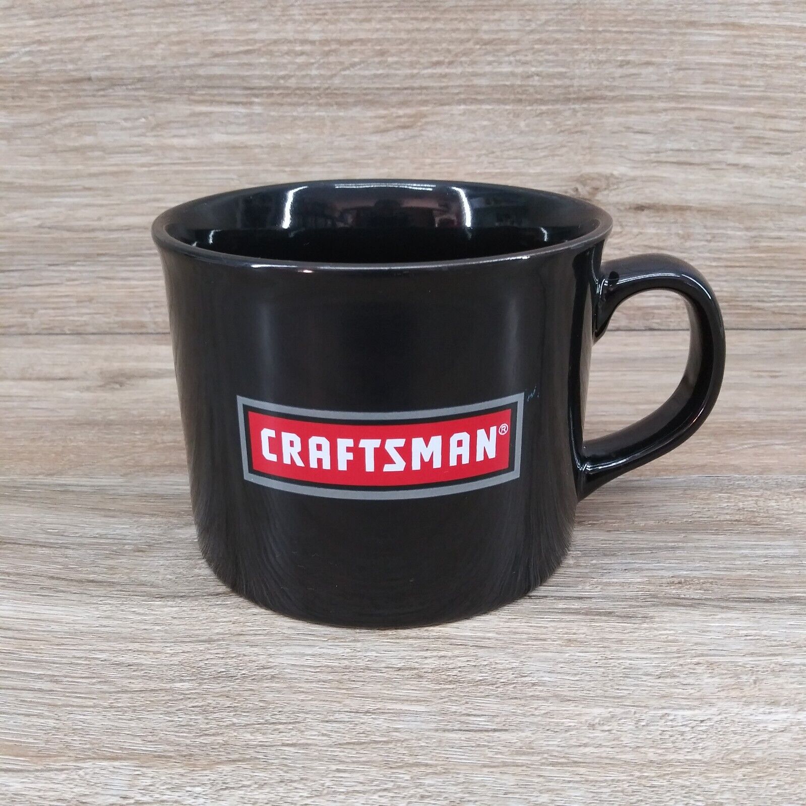 Craftsman Coffee Mug Black Large Ceramic Soup Hot Cocoa Chili Cup
