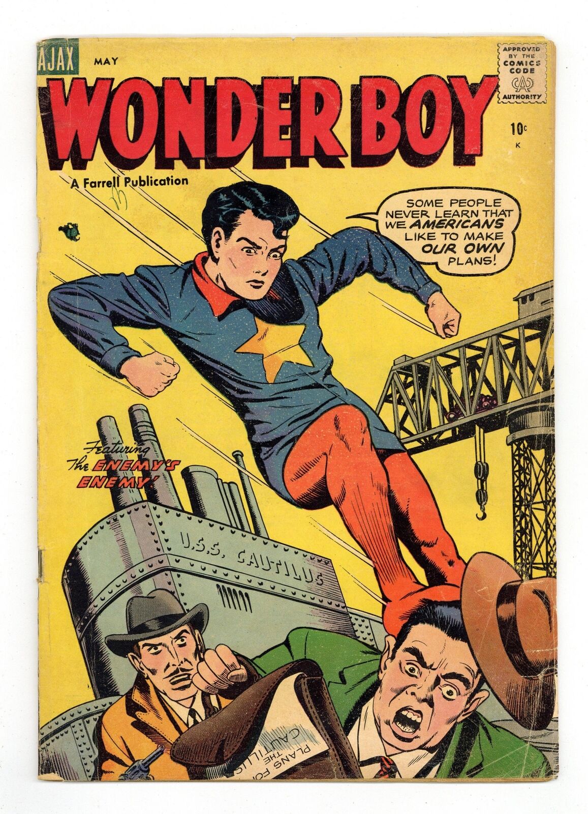 Wonder Boy #17 VG 4.0 1955