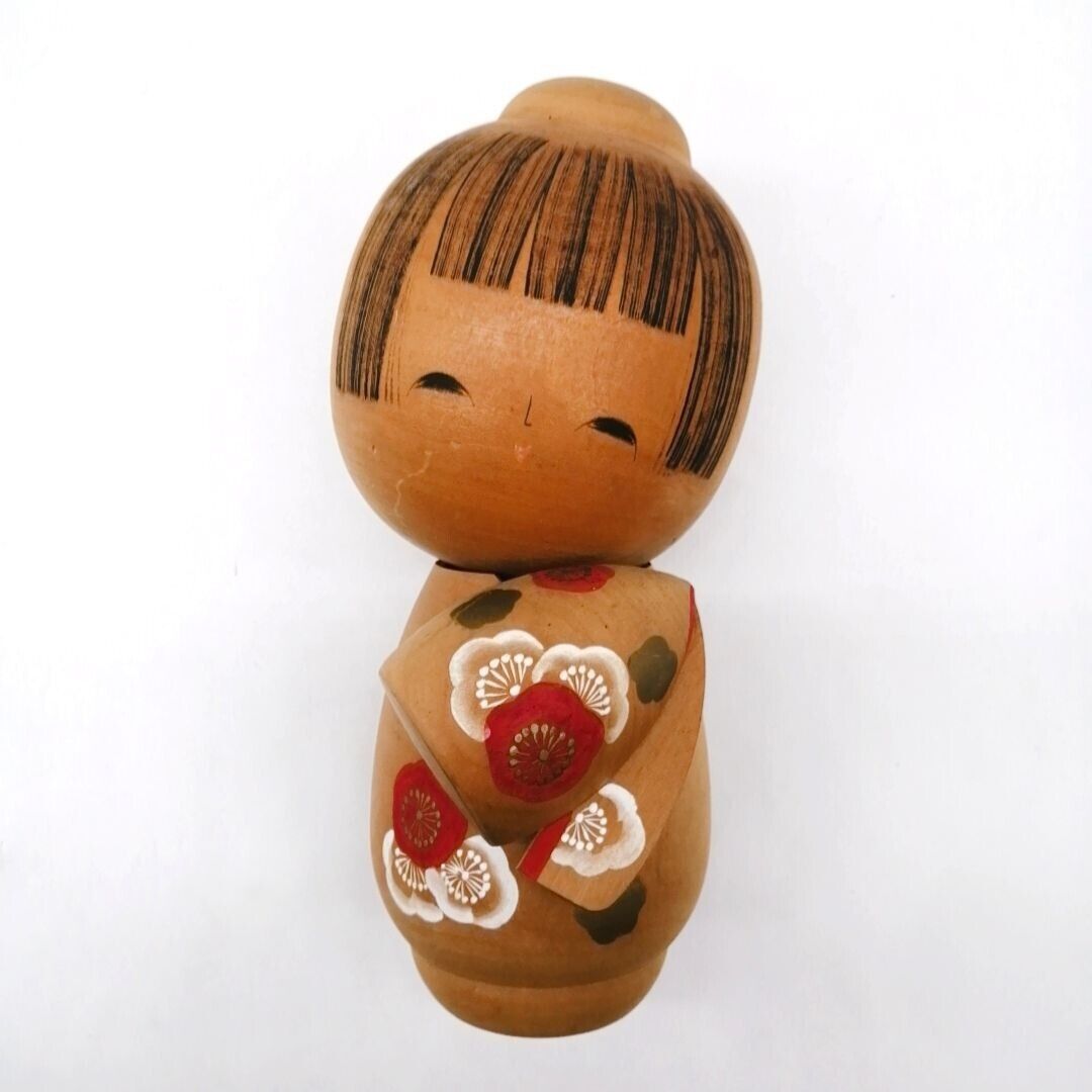 24cm Japanese Creative KOKESHI Doll Vintage by SATO SUIGAI Signed KOC435
