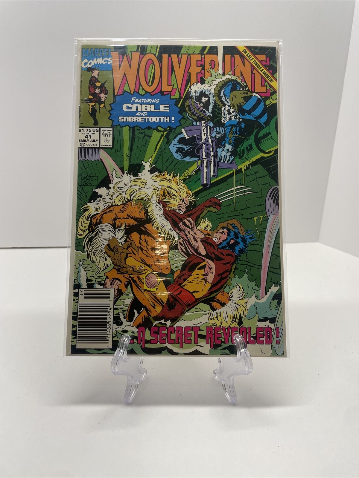 Wolverine #41 July 1991 Newsstand Cover Marvel Comic Book Volume 2
