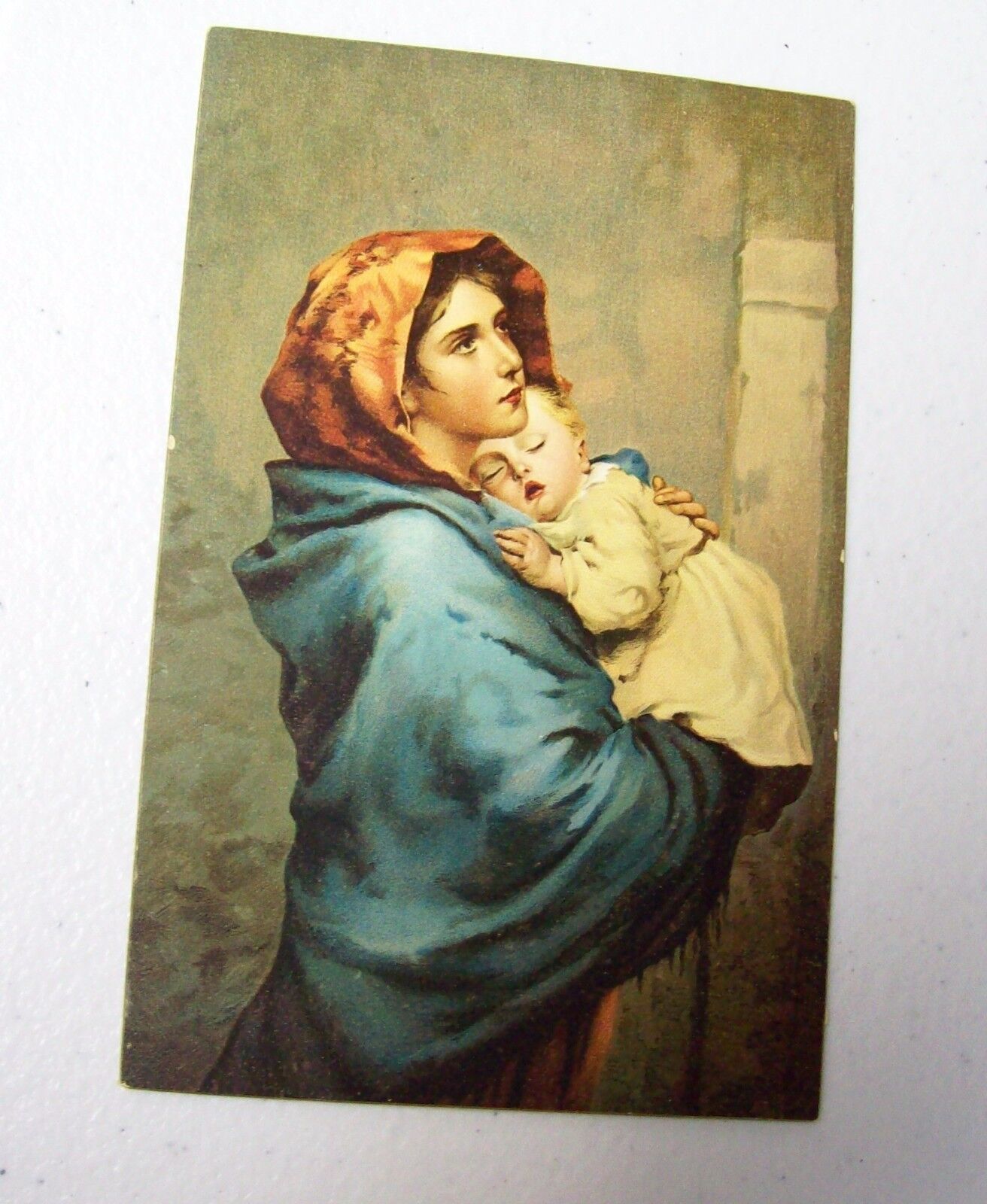 Vintage STENGEL   Dresden Postcard - Madonna & Child