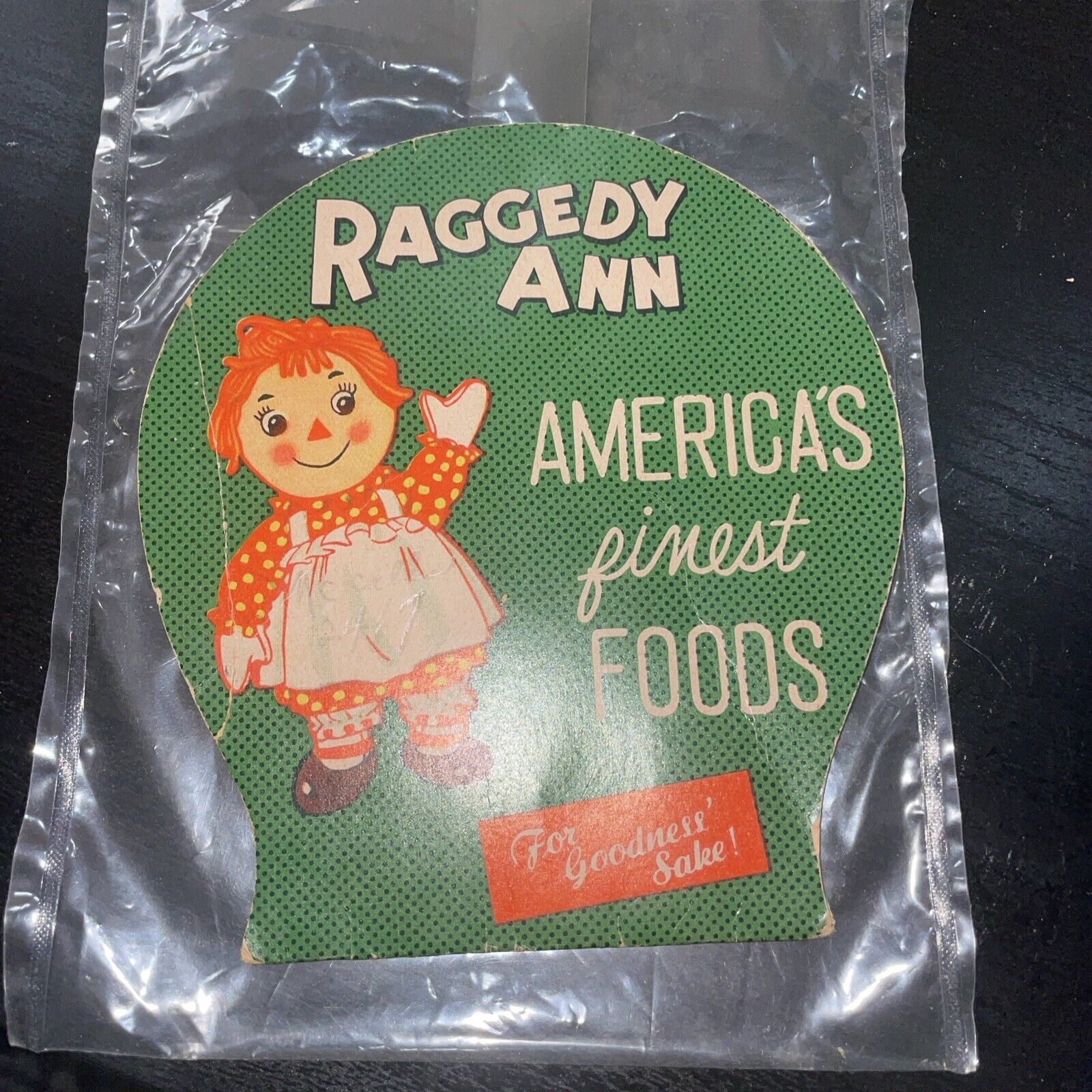 Vintage Raggedy Ann America\'s Finest Foods Sewing Set Needles Incomplete 