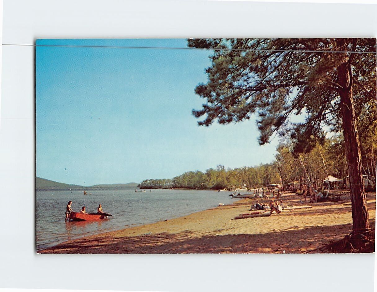 Postcard Westward Shores Camping Area Ossipee Lake New Hampshire USA