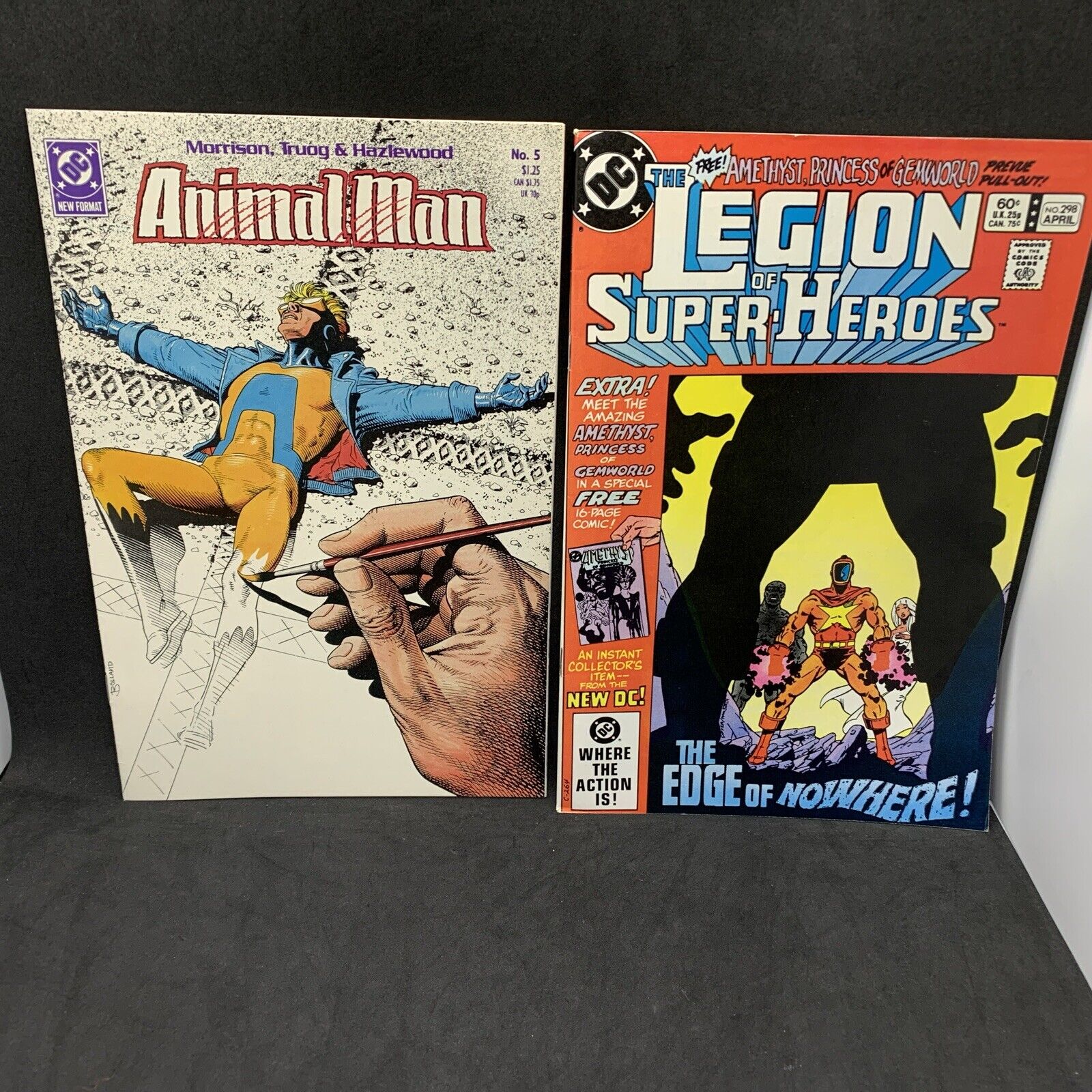 Animal Man 5 (1988) + Legion Super Heroes 298 1st Crafty Coyote Amethyst DC Lot