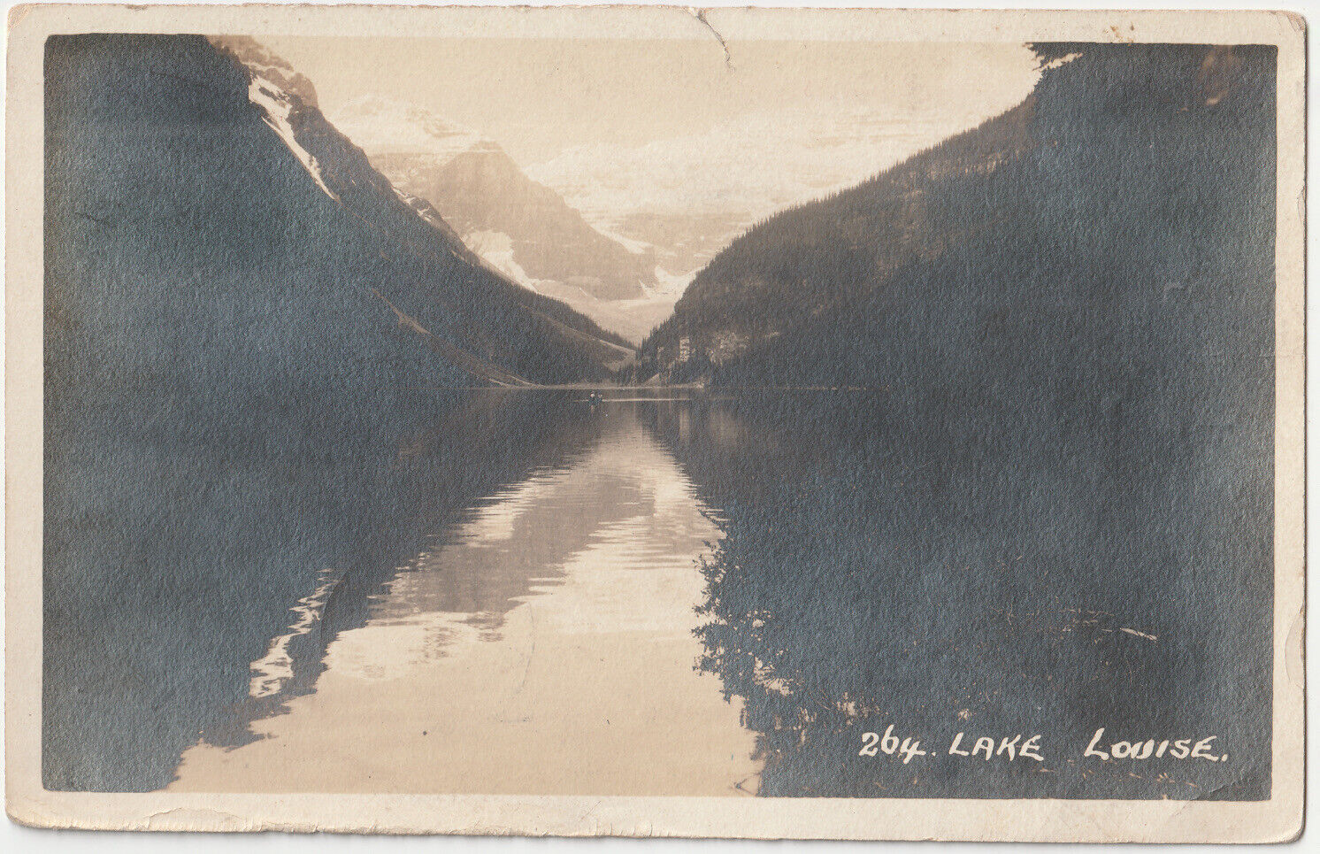 c1920s~Lake Louise Canada~Canadian Pacific Railway View~RPPC~VTG Postcard