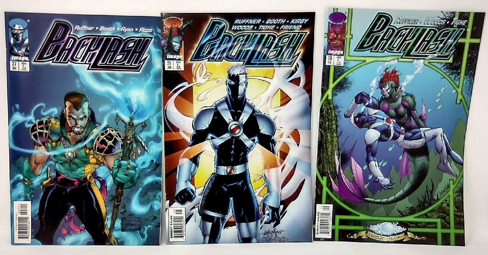 Backlash Issues 27 28 29 Image Comics 1996-1997 First Printing VF Lot of 3