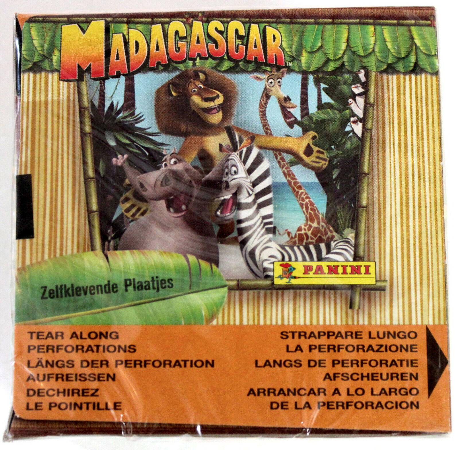Panini Sticker Madagascar 2005 Rare Box Display 50 Packets Bags Mint