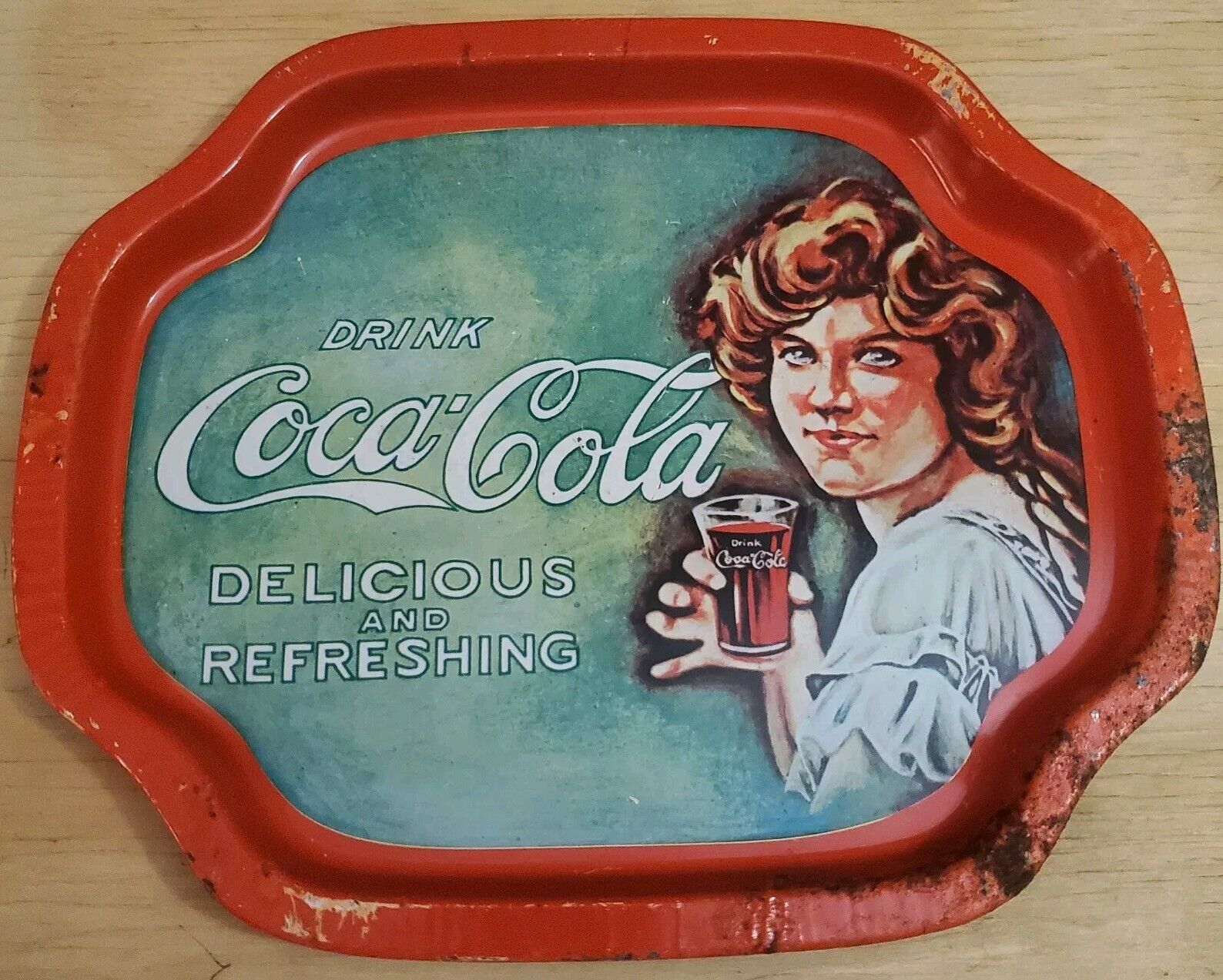 Vintage Coca-Cola Tin Plaque 6.25\