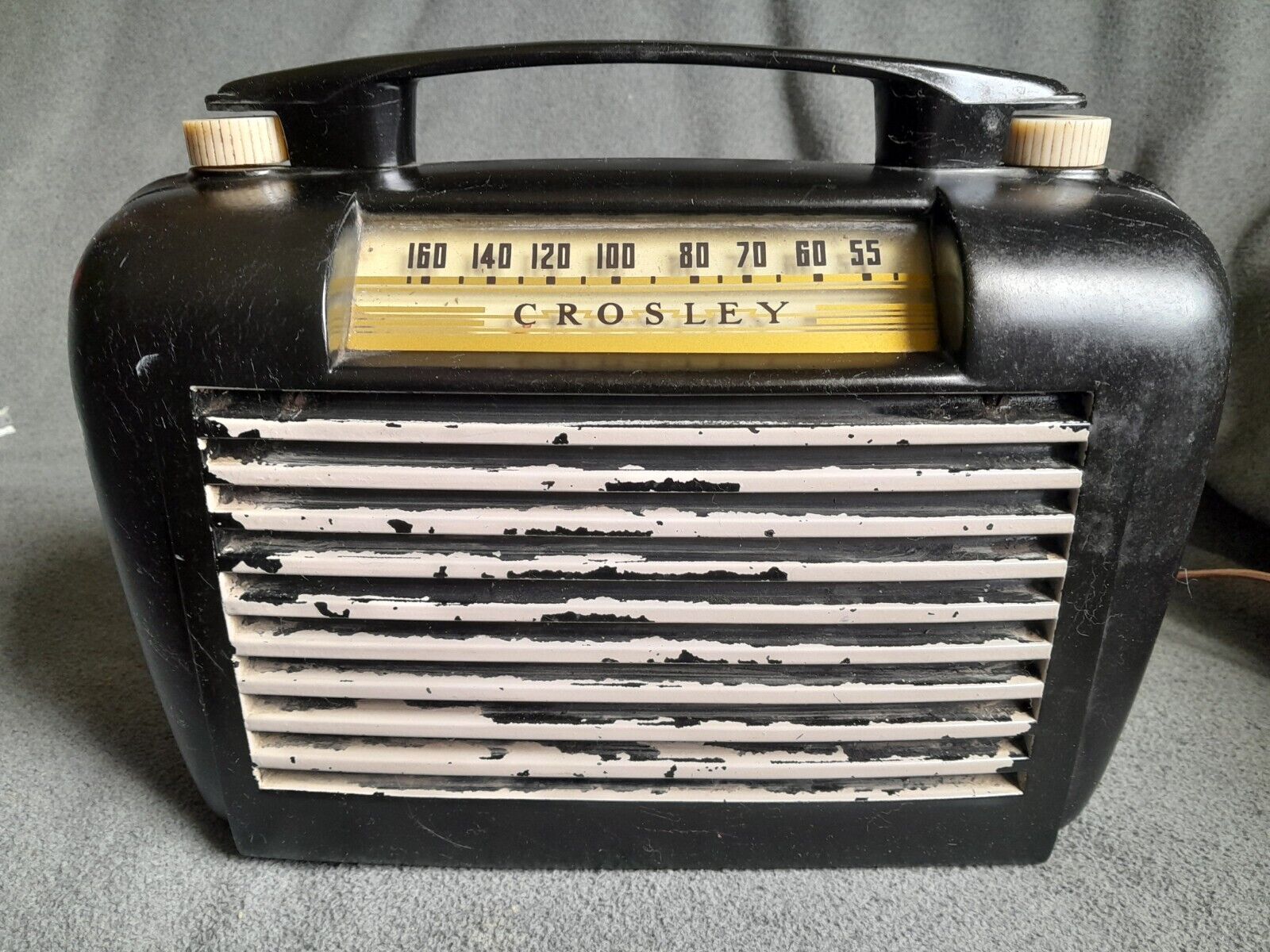 Gorgeous Vintage 1940s Crosley Bakelite Tube Radio Intact With Vintage Look Read