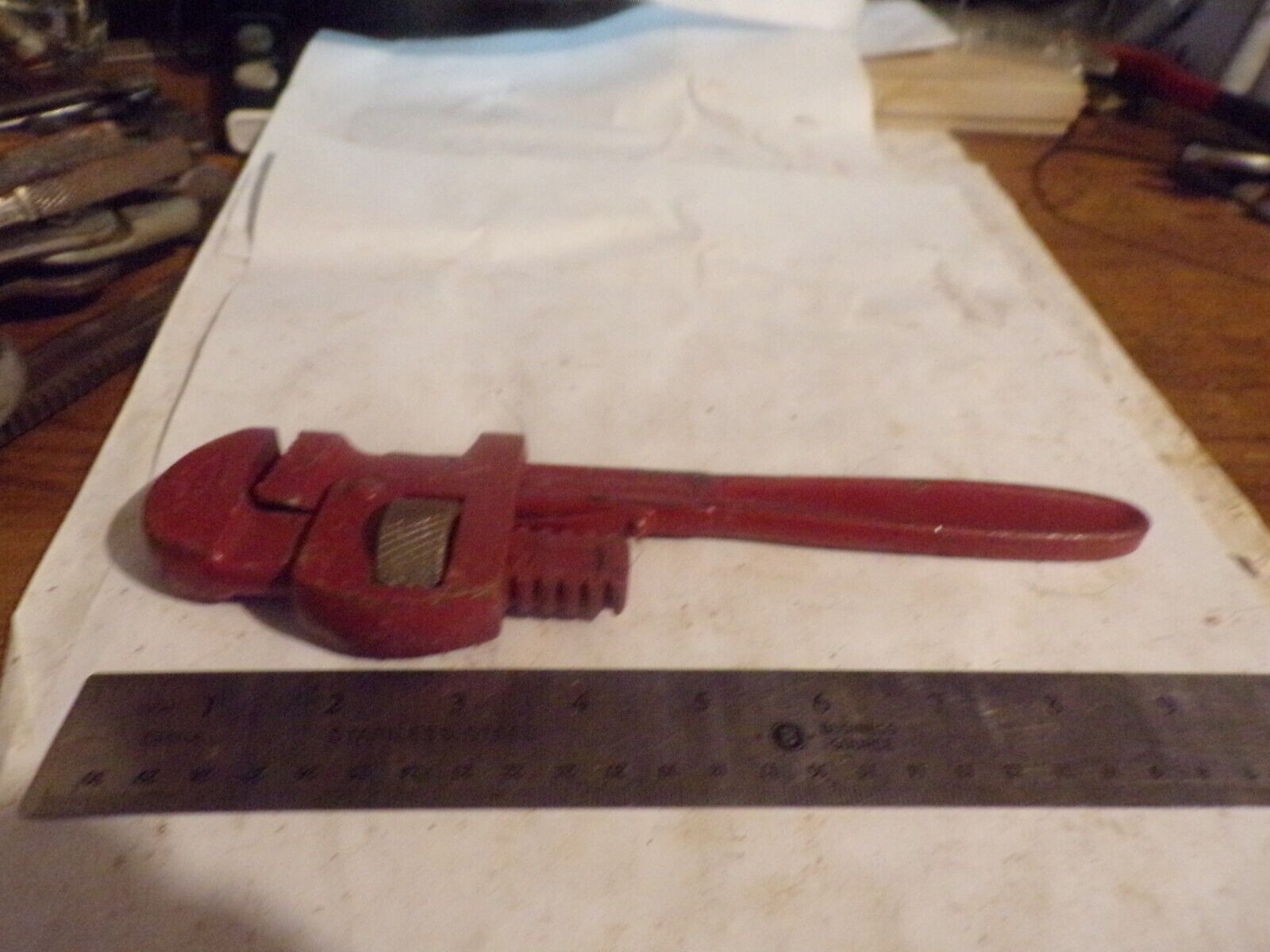 Vintage Genuine Stillson No 10 Adjustable Metal Pipe Wrench Made In USA