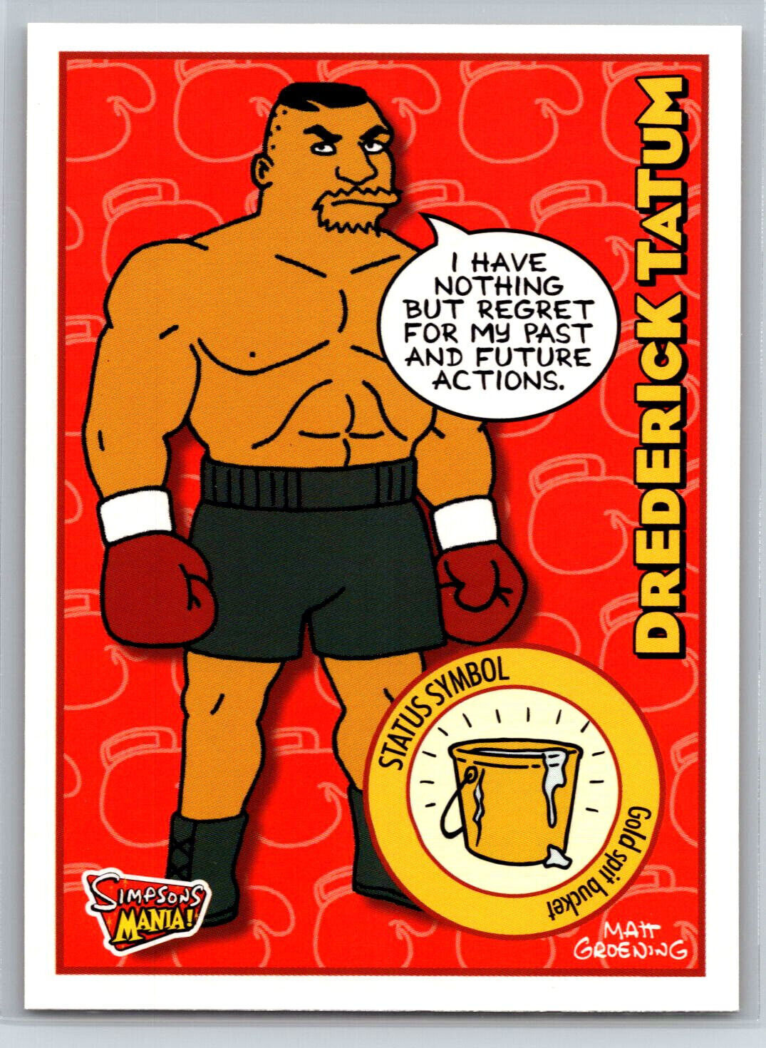 2001 Inkworks The Simpsons Mania Drederick Tatum #16
