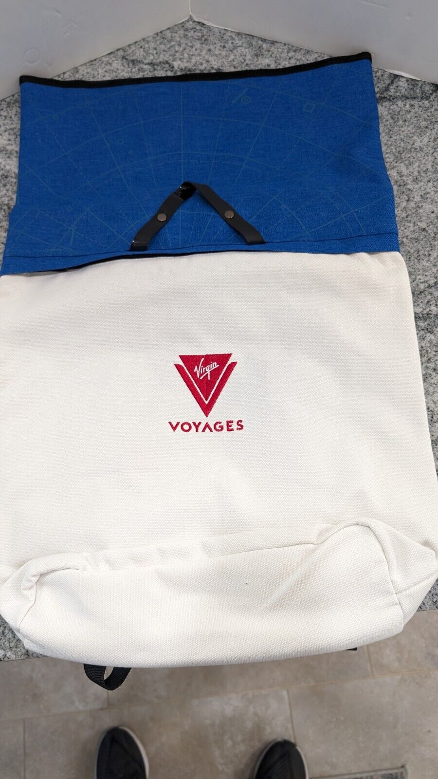 Virgin Voyages Roll-up Backpack NEW w tags, Scarlet Lady first sailings