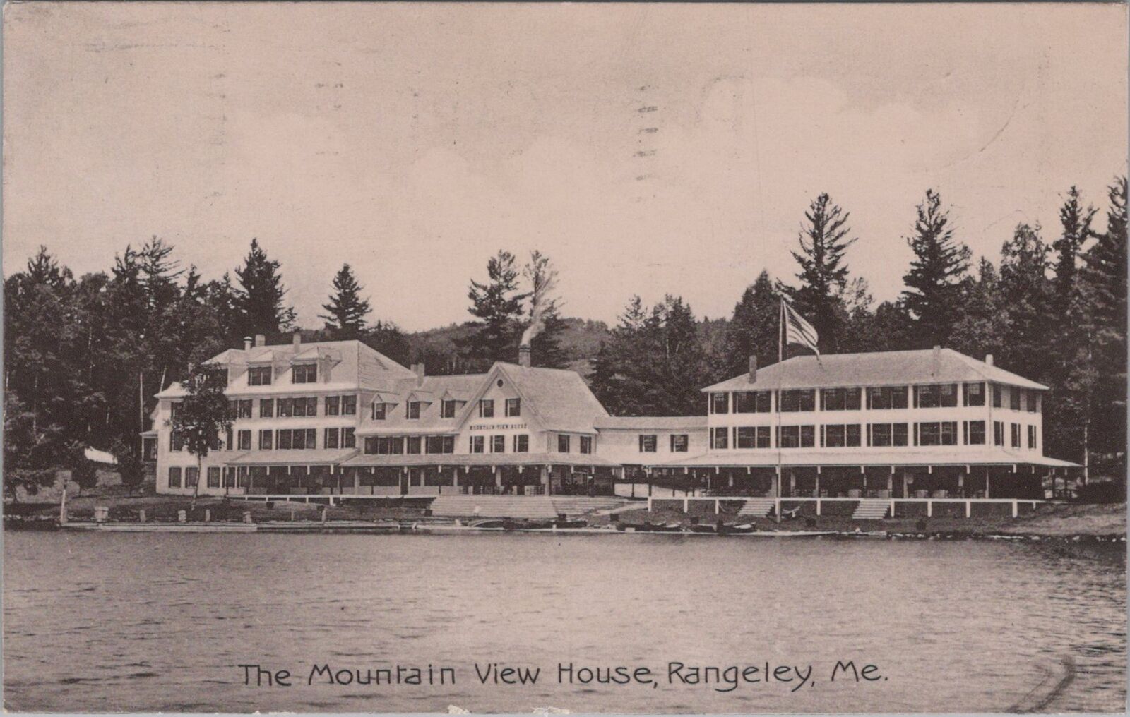 Mountain View House, Rangeley, Maine 1907 Postcard