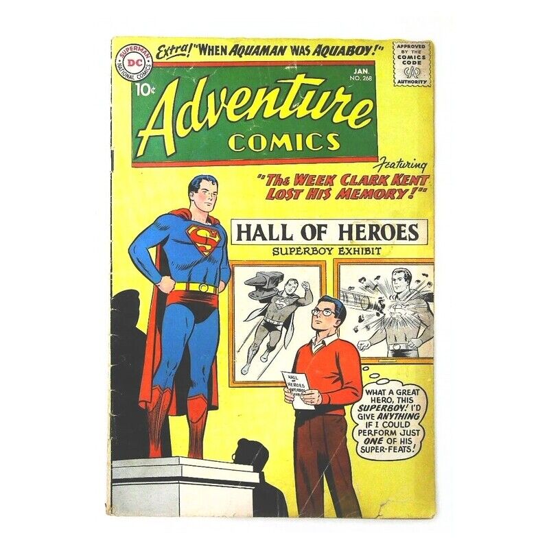 Adventure Comics (1938 series) #268 in Very Good minus condition. DC comics [a