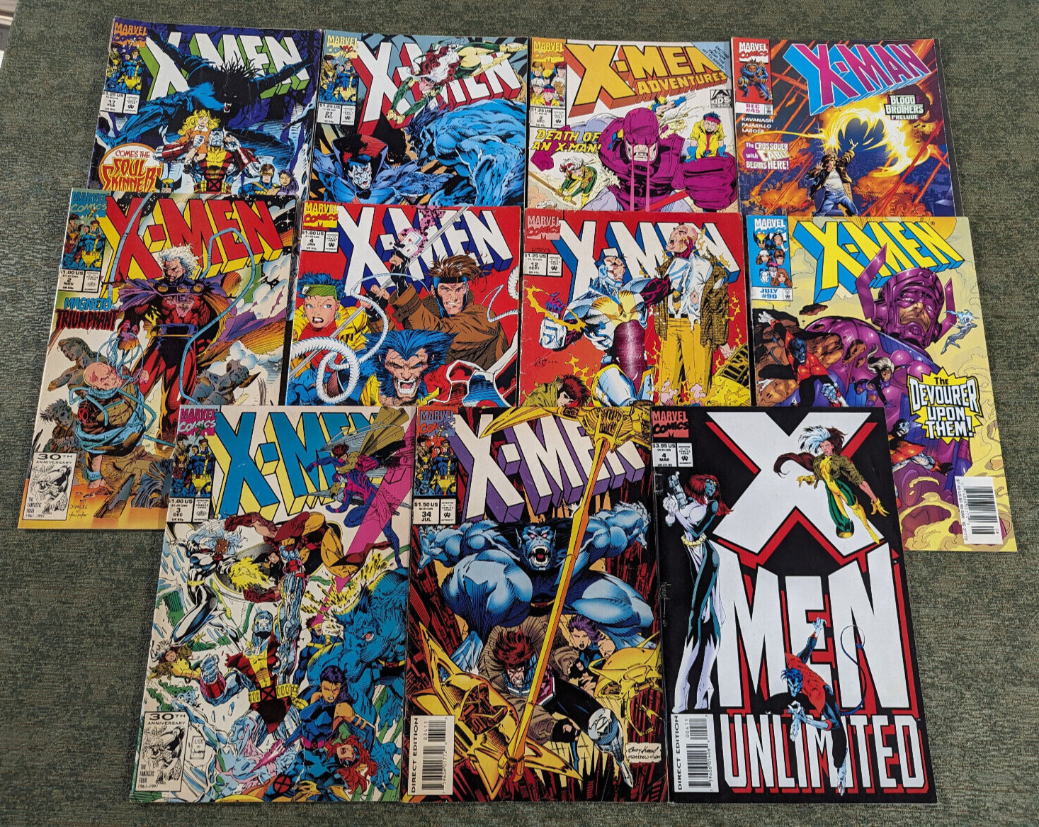 Marvel X-Men Lot Bundle Set Comics #1 1990s SNES NES Nintendo GameBoy Mega Man X