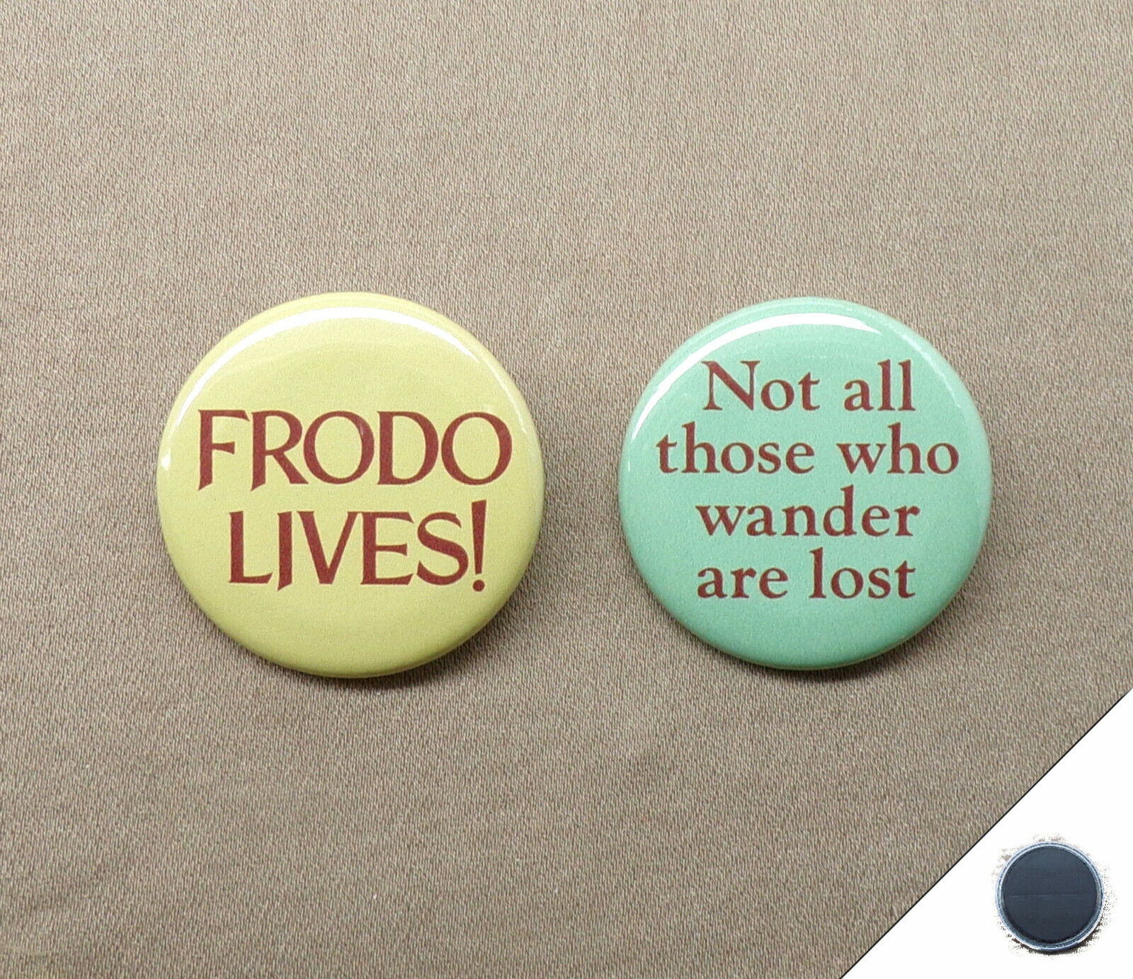 Frodo Lives & Not All Those Who Wander Are Lost 1.25” Magnets LOTR Hobbit Travel