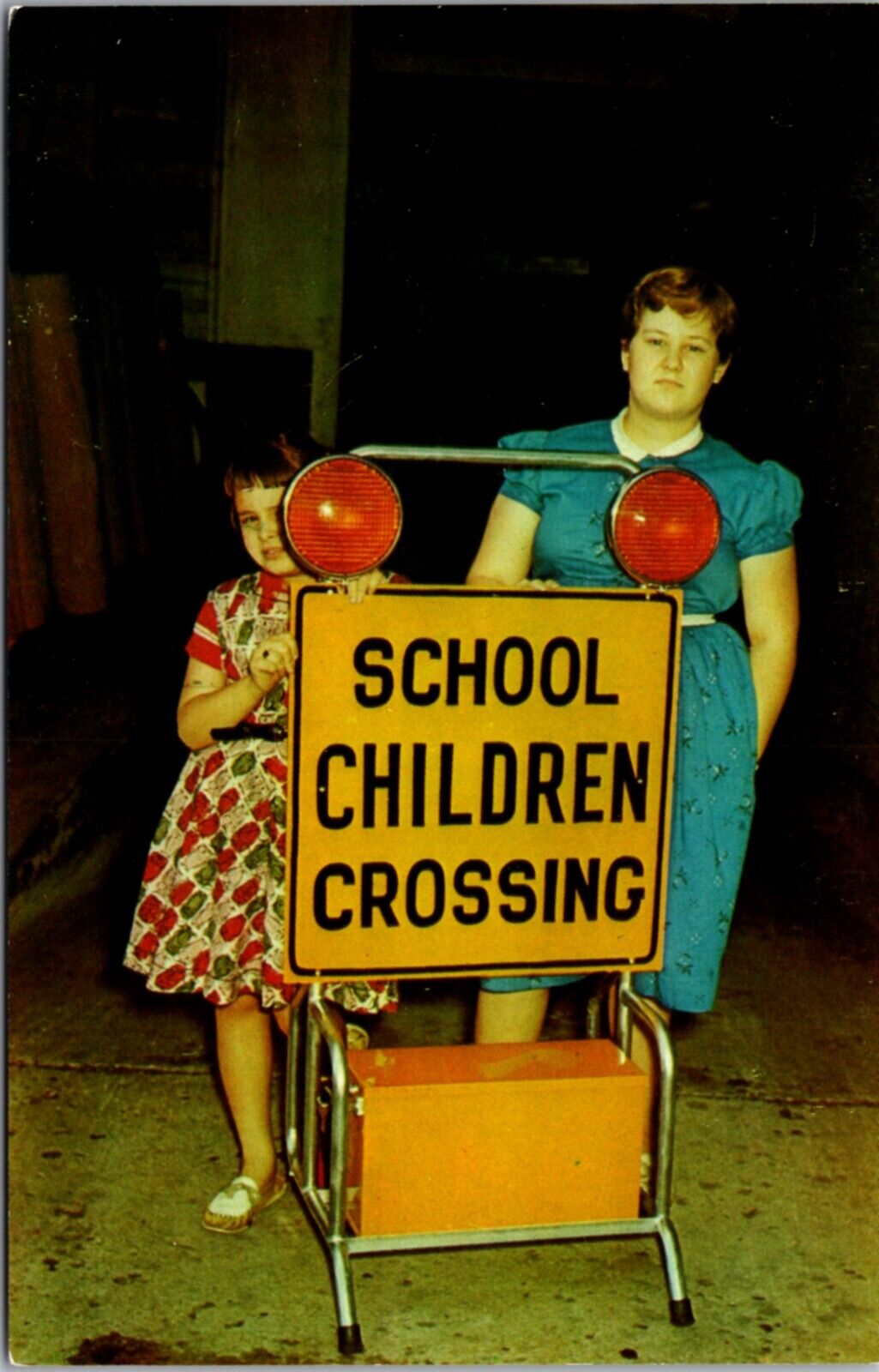 PC Patrol-Lite Children Crossing Sign American Manufacturing Co Warsaw, Indiana