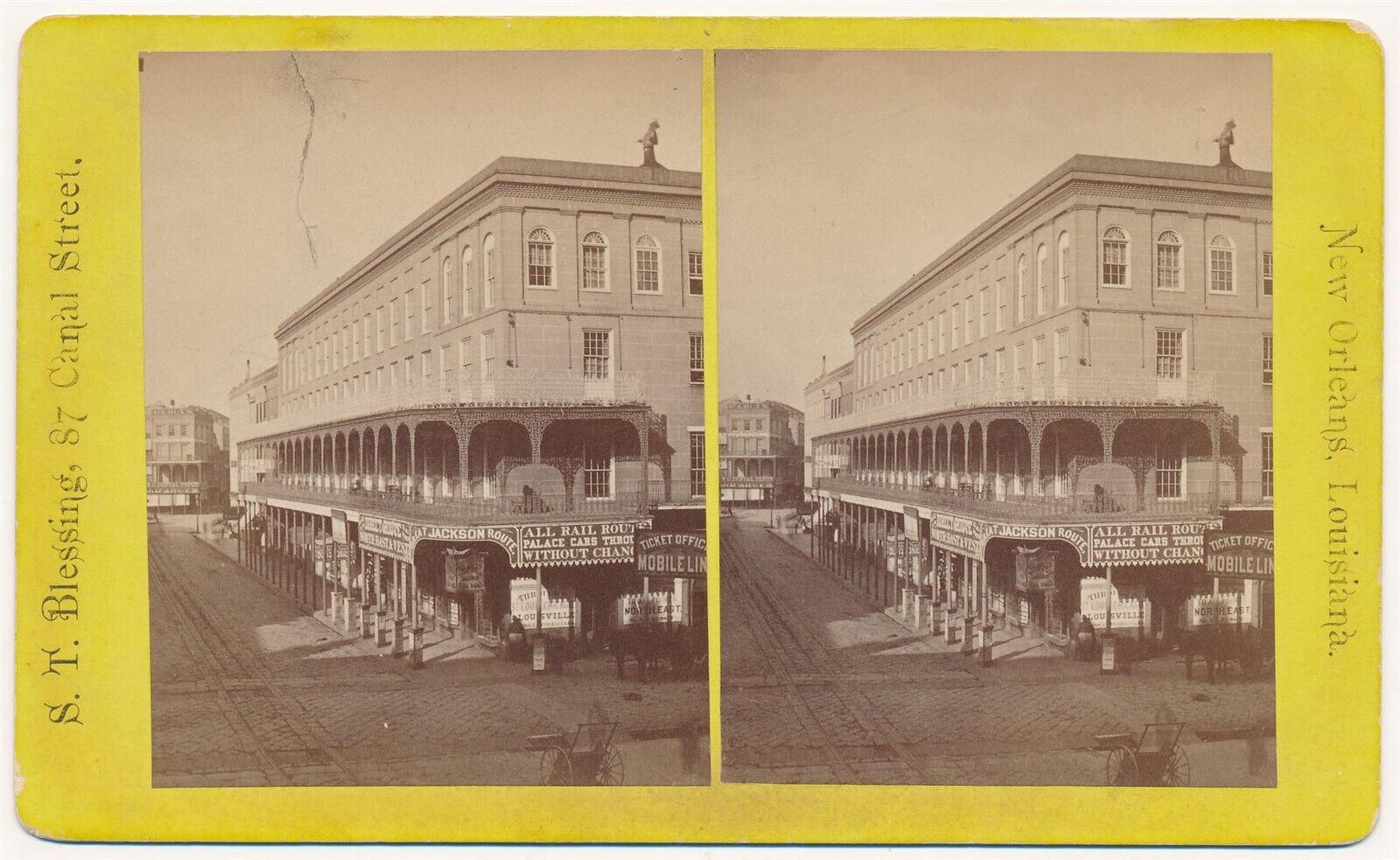 LOUISIANA SV - New Orleans - City Hotel - ST Blessing 1880s