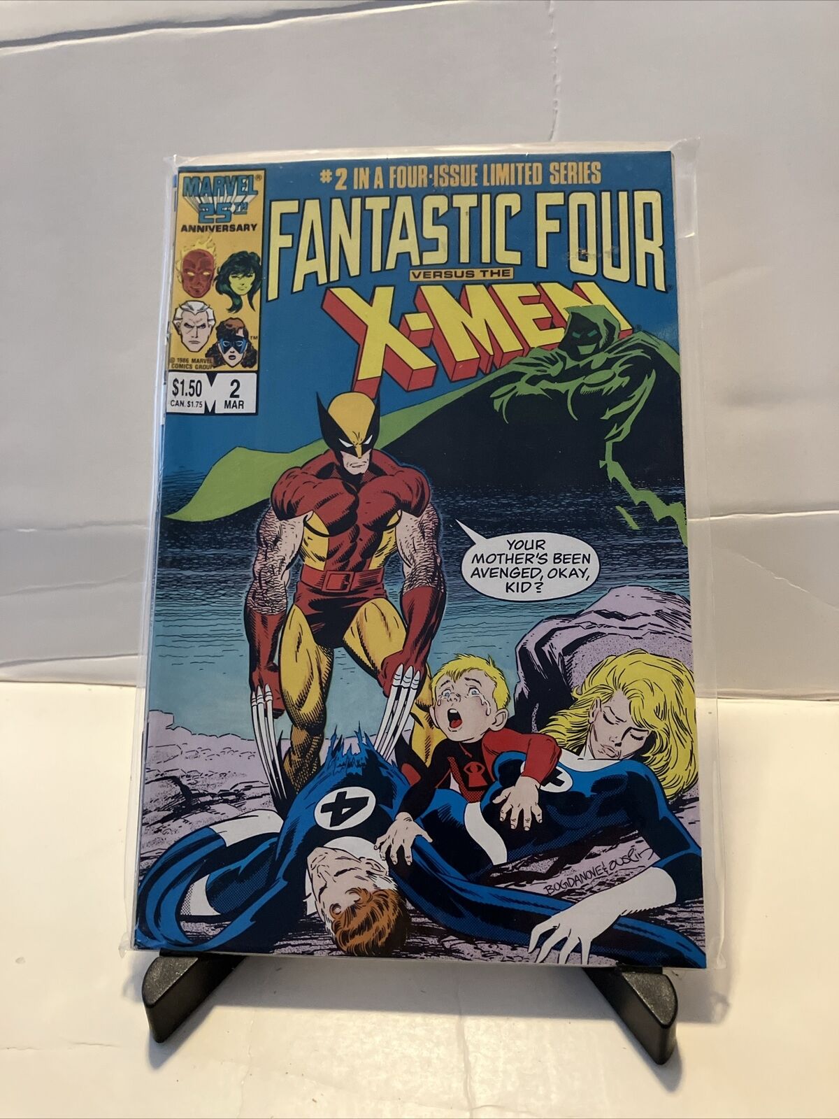 Fantastic Four Versus the X-Men Comic Book #2 Marvel 1987