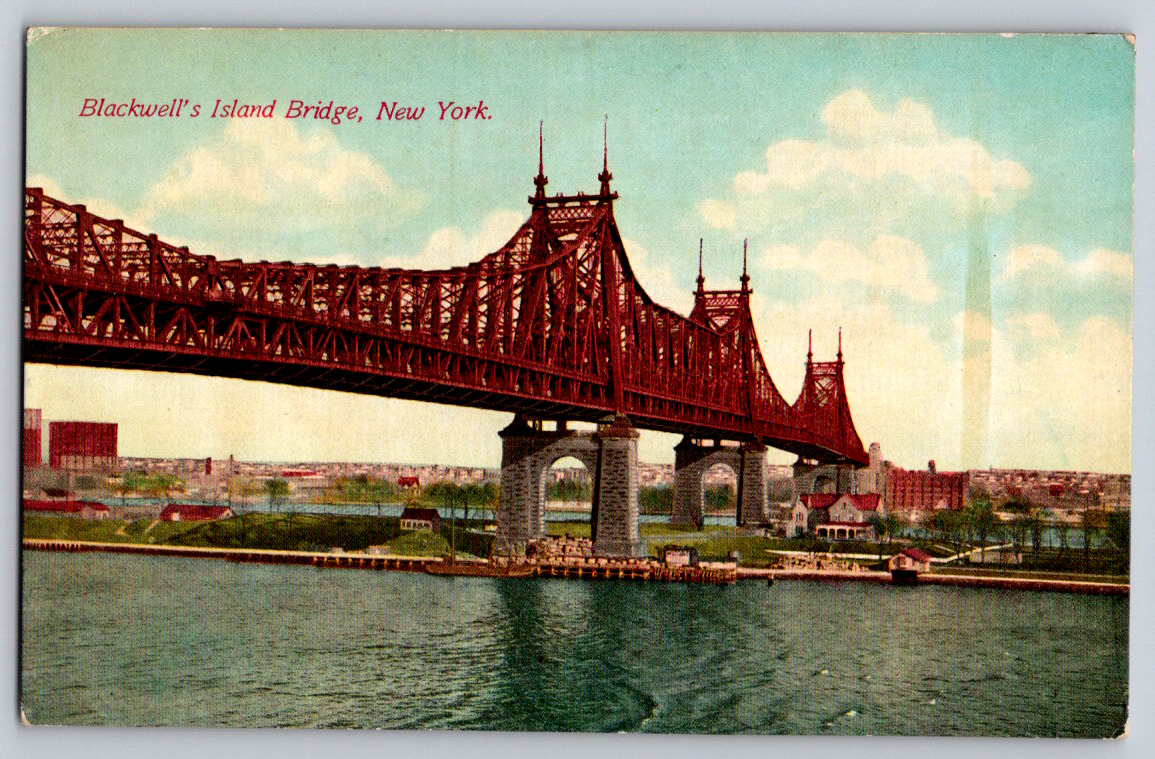 Postcard Blackwell\'s Island Bridge New York