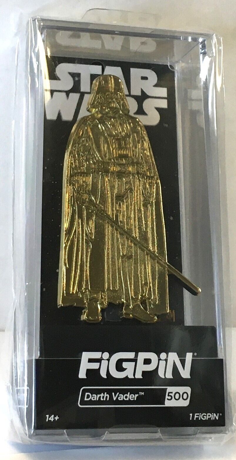 BRAND NEW FiGPiN Star Wars Darth Vader GOLD #500 LE 2000 pcs wh