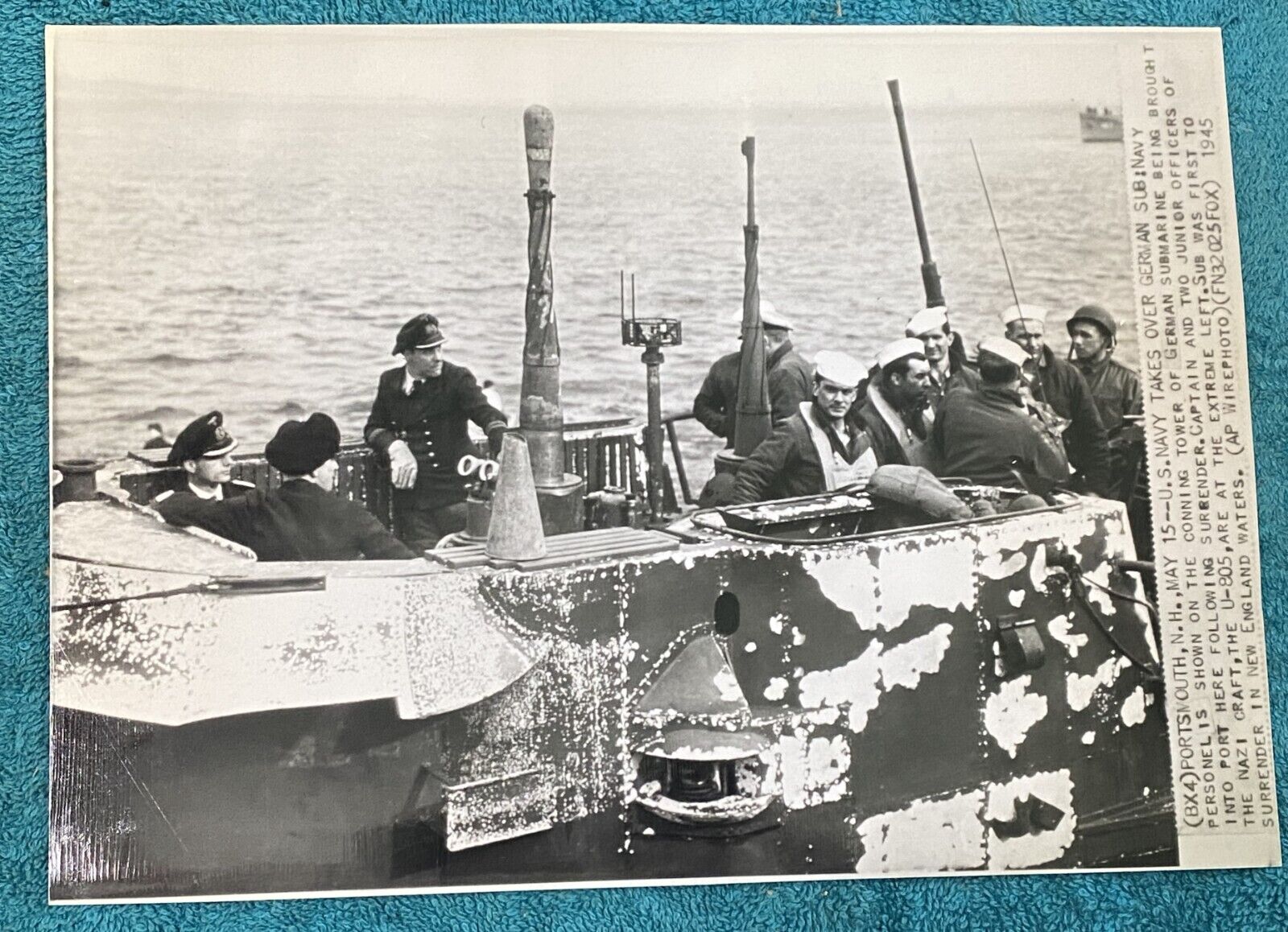 WW2 Surrender of U-805 German Submarine May 1945 - Portsmouth NH - Ships Free