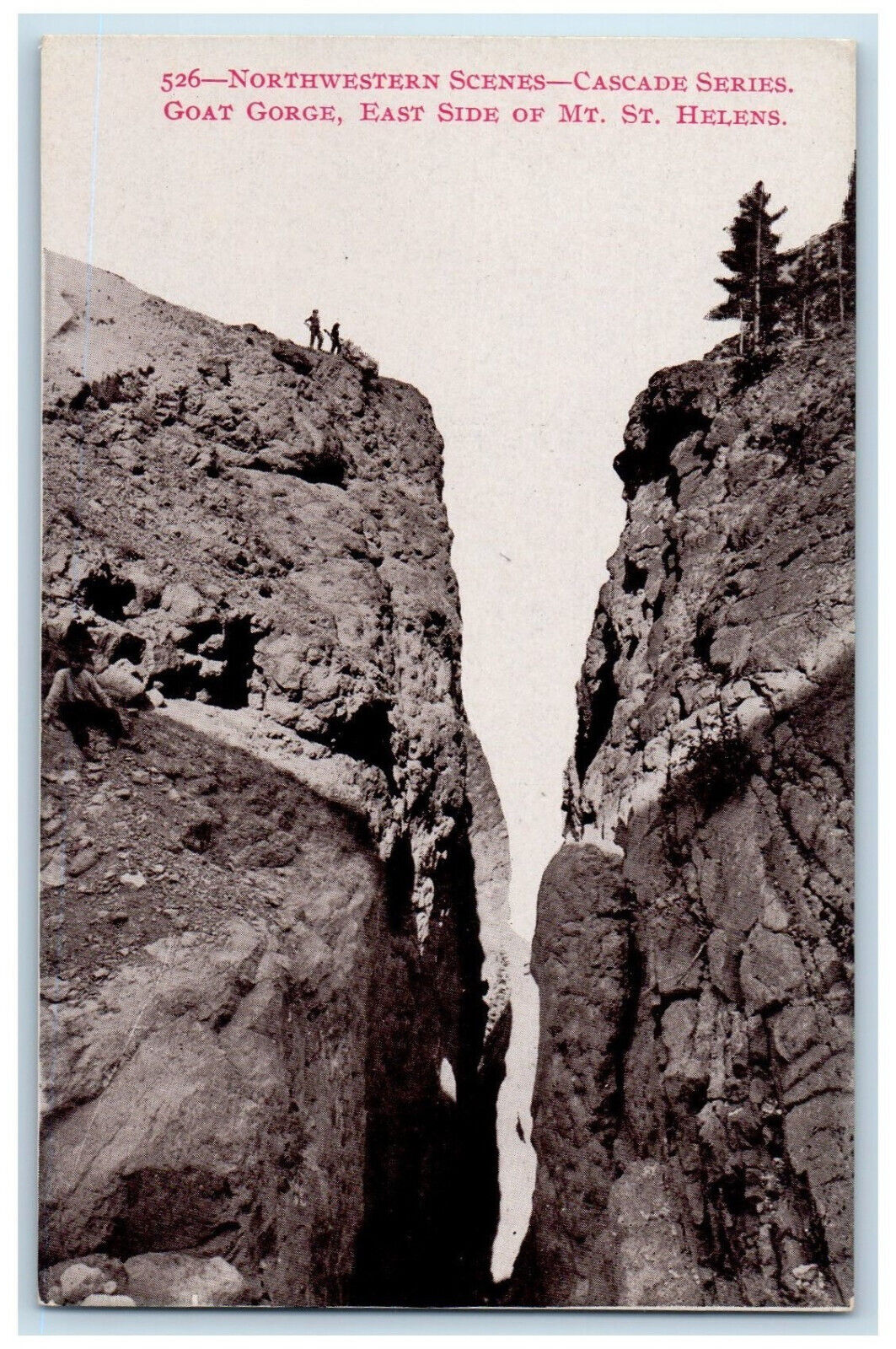 c1910 Northwestern Scenes Cascade Series Goat Gorge Oregon OR Antique Postcard
