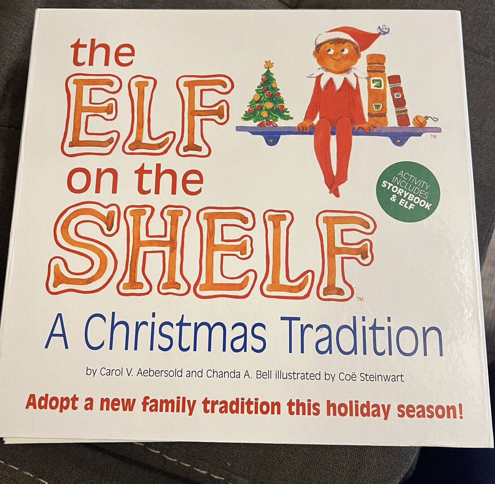 THE ELF ON THE SHELF Blue Eyed Boy Doll w/ Book - A Christmas Tradition USA
