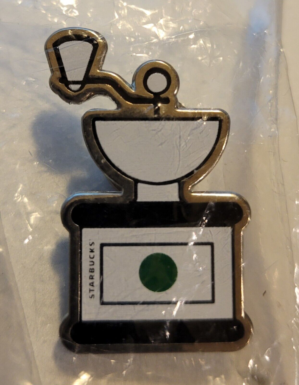 RARE- COLLECTIBLE- Authentic Starbucks Partner Pin- Coffee Grinder- NEW