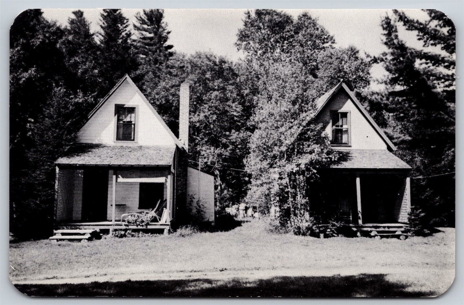 Postcard Packard\'s Camps, Sebec Lake Maine D166 #3