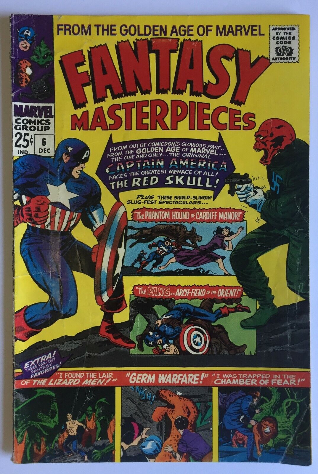 Fantasy Masterpieces #6 (Dec 1966, Marvel) Captain America Red Skull