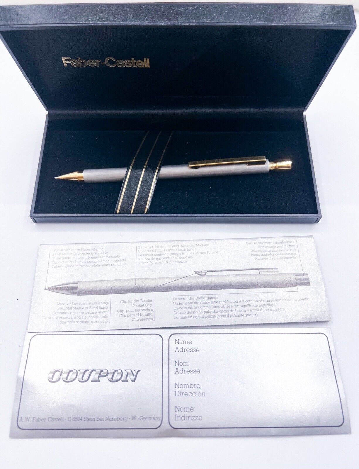 Faber Castell DS 75 W.Germany 0.5mm Mechanical Pencil in original Box 