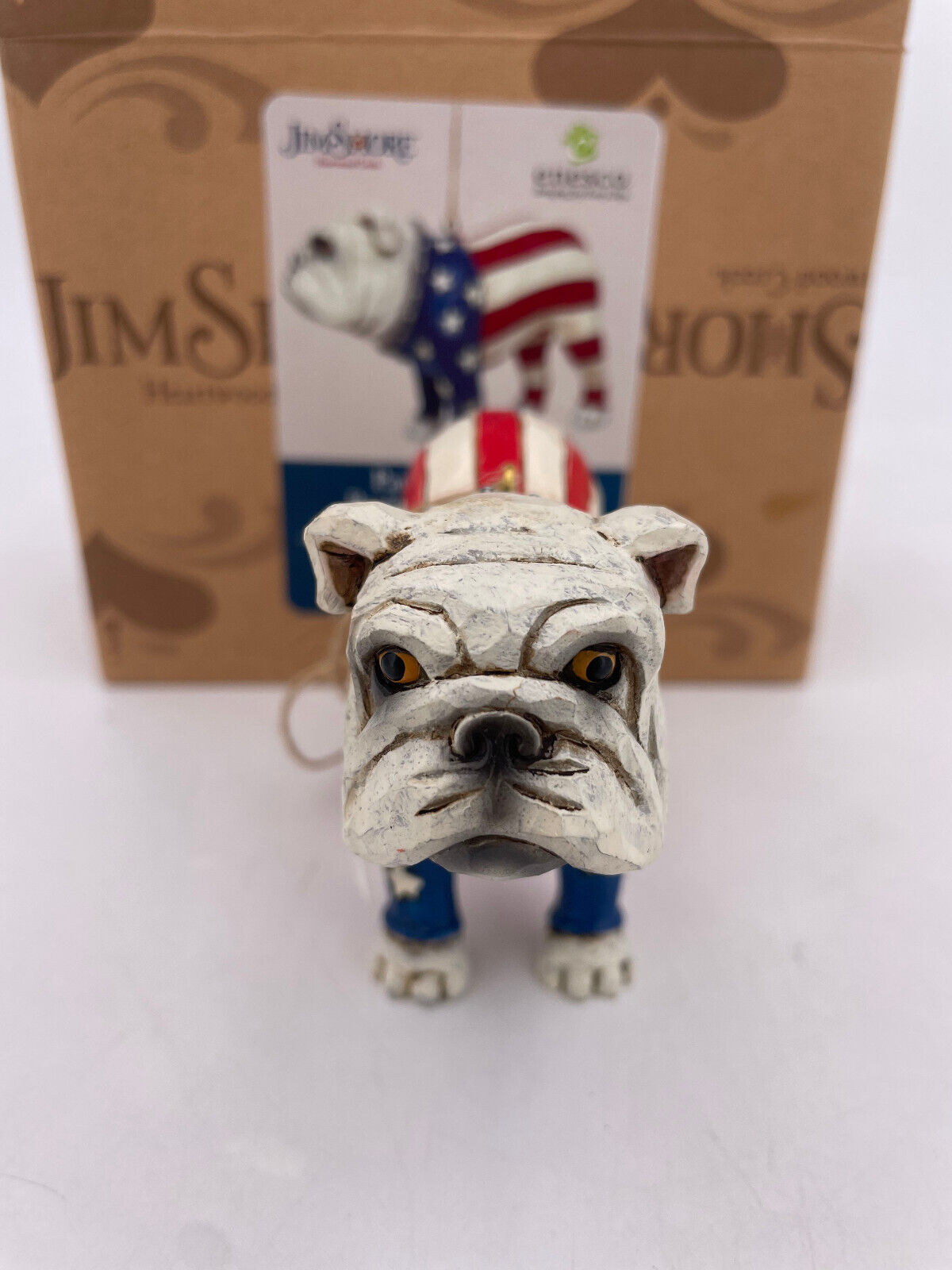 Enesco Jim Shore - Patriotic Bulldog Orn (3.75”) #6011679