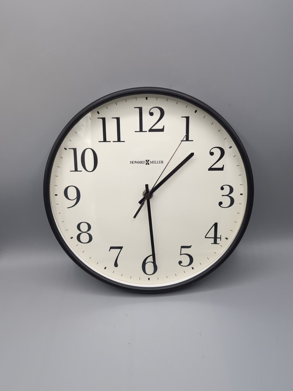 Howard Miller Office Mate Wall Clock 625-254 – 10.5-Inch Black Injection-Molded 
