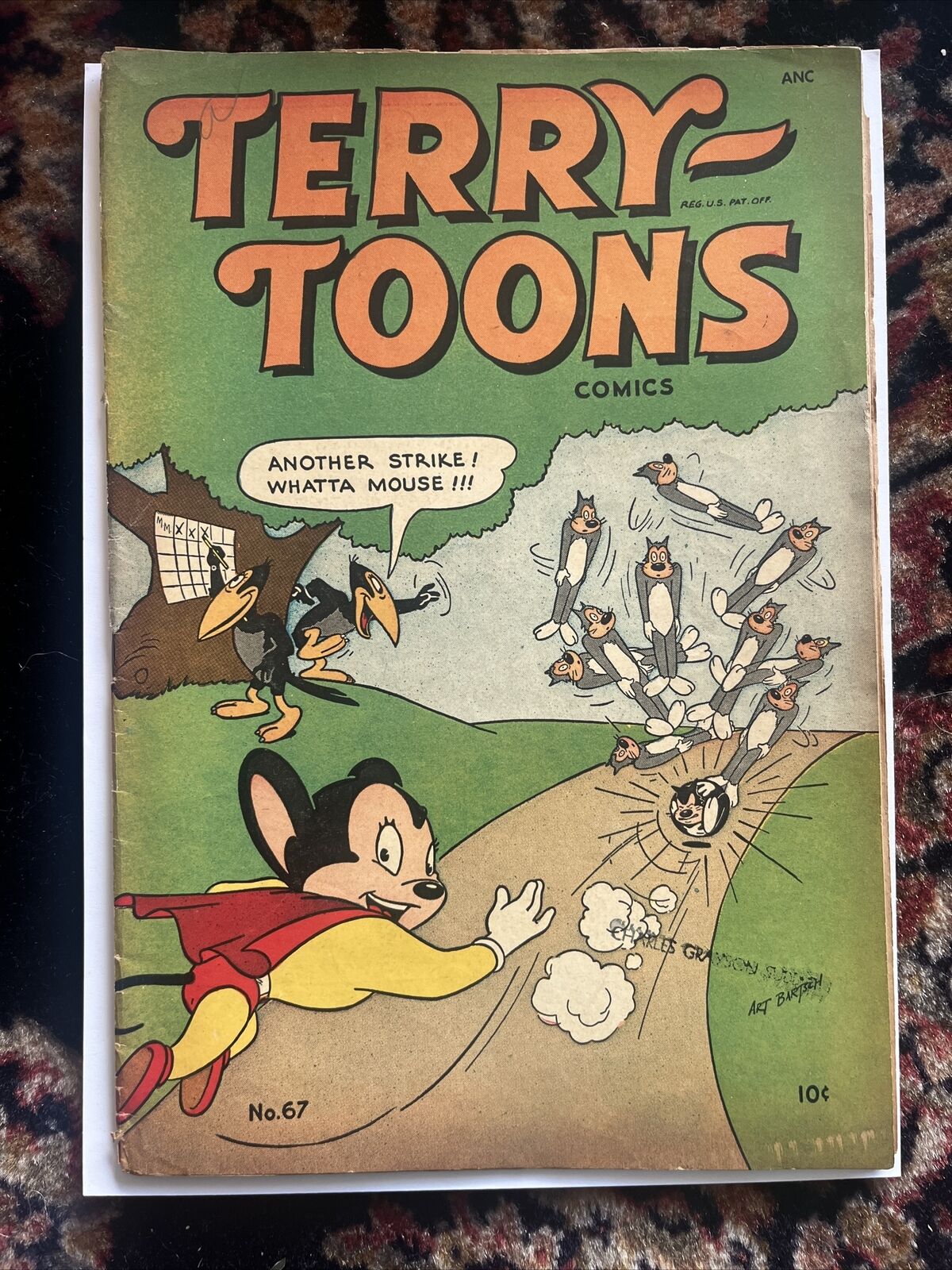 Terry-Toons Comics #67 Mighty Mouse Golden Age St. John Comics 1948 GD