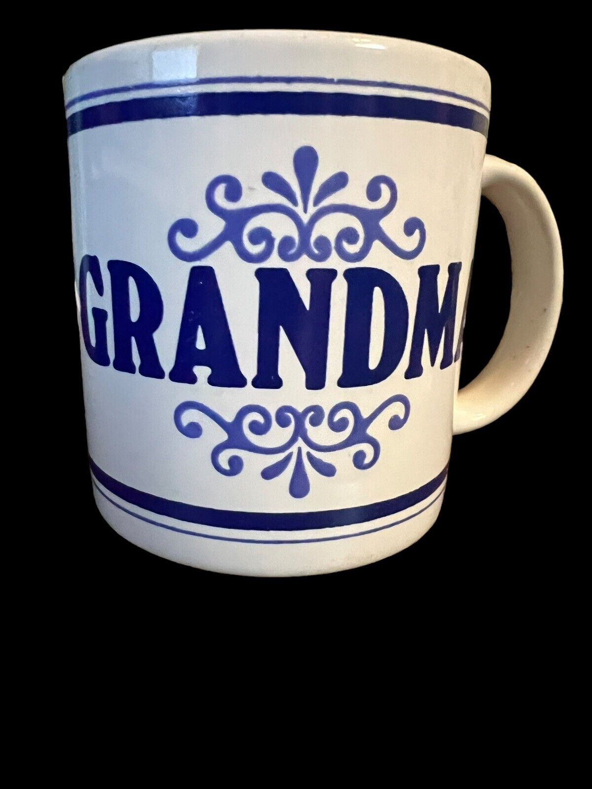 Vintage Grandma Mug Made In England Perfect For Mothers Day Blue Design Classic