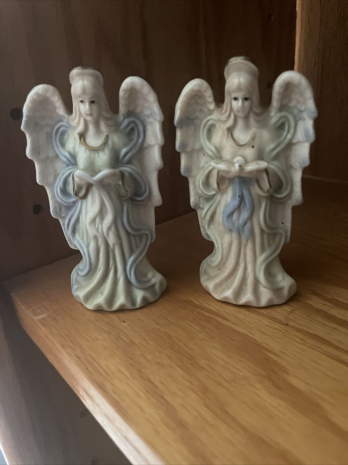 VTG Porcelain Angels (2)  4”