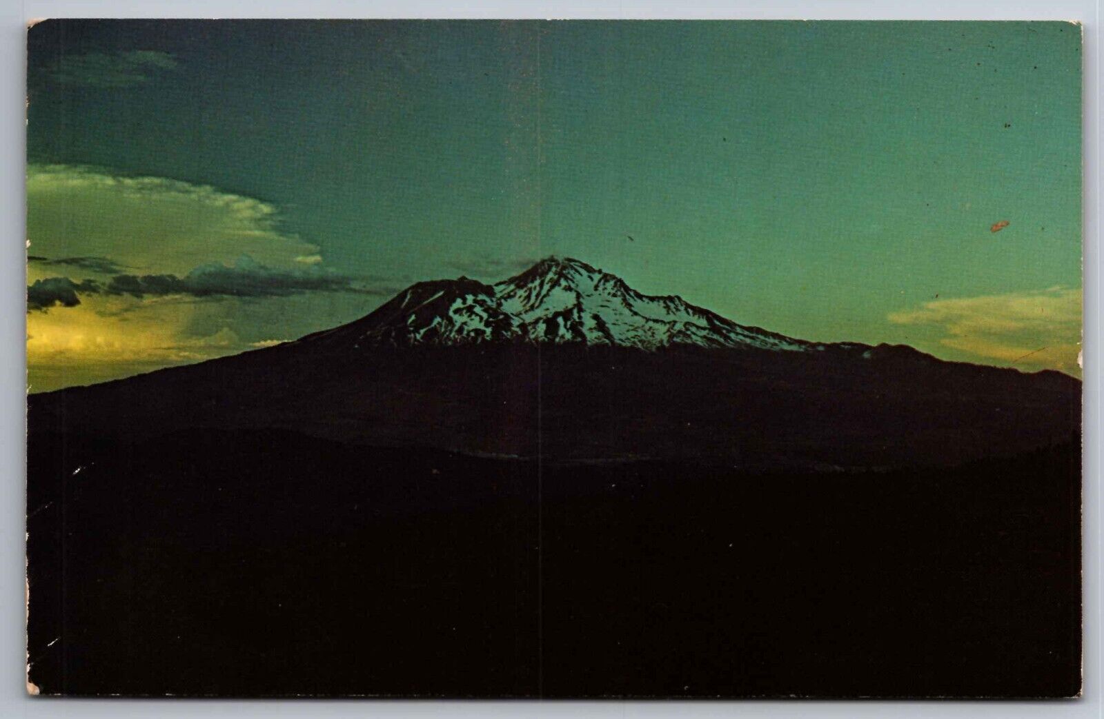 Postcard Panoramic Evening View of Mount Shasta California   B 23