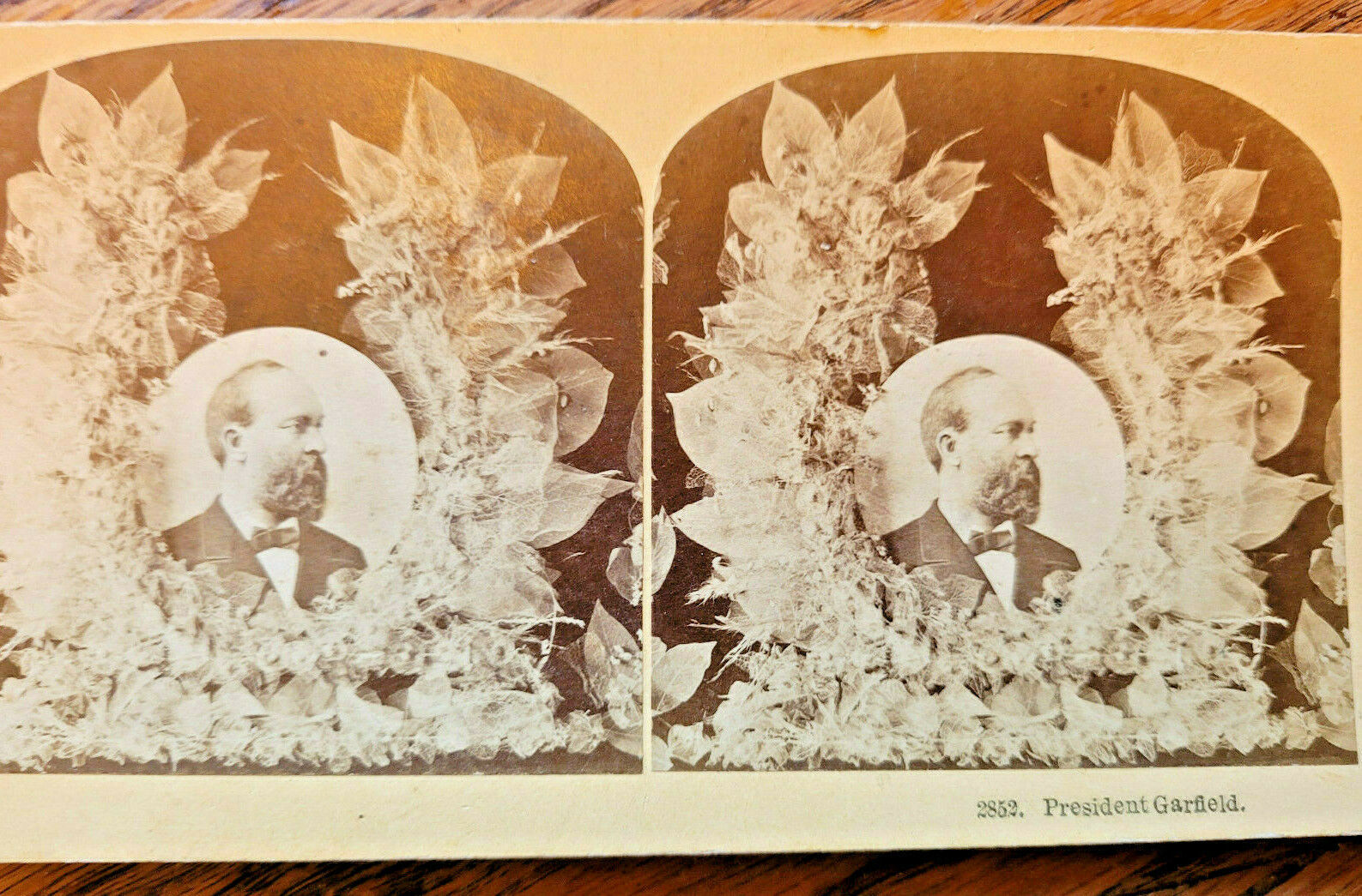 2 Stereoviews President Garfield & Mrs. Garfield, Kilburn Bros. 1881 2852 2853