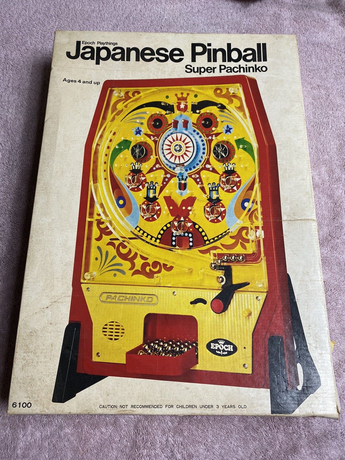 Vintage 1975 Japanese pinball super pachinko epoch games 6100 in Original box