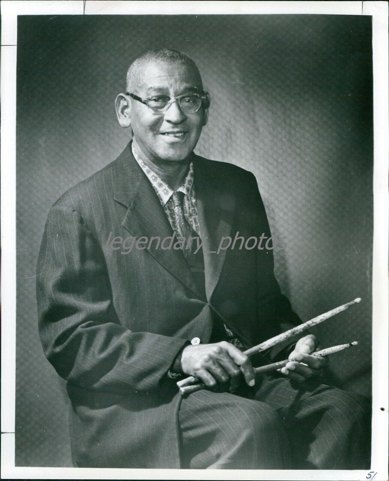 1975 Portrait Preservation Hall Drummer Cie Frazier Original News Service Photo