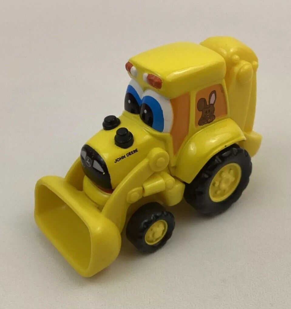 John Deer Tractor Digger Toy Yellow ERTL Metal Bunny Excavator Lot Of 1 Toy