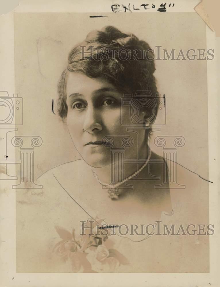 1924 Press Photo Senora Elias Calles, Wife of President-Elect of Mexico