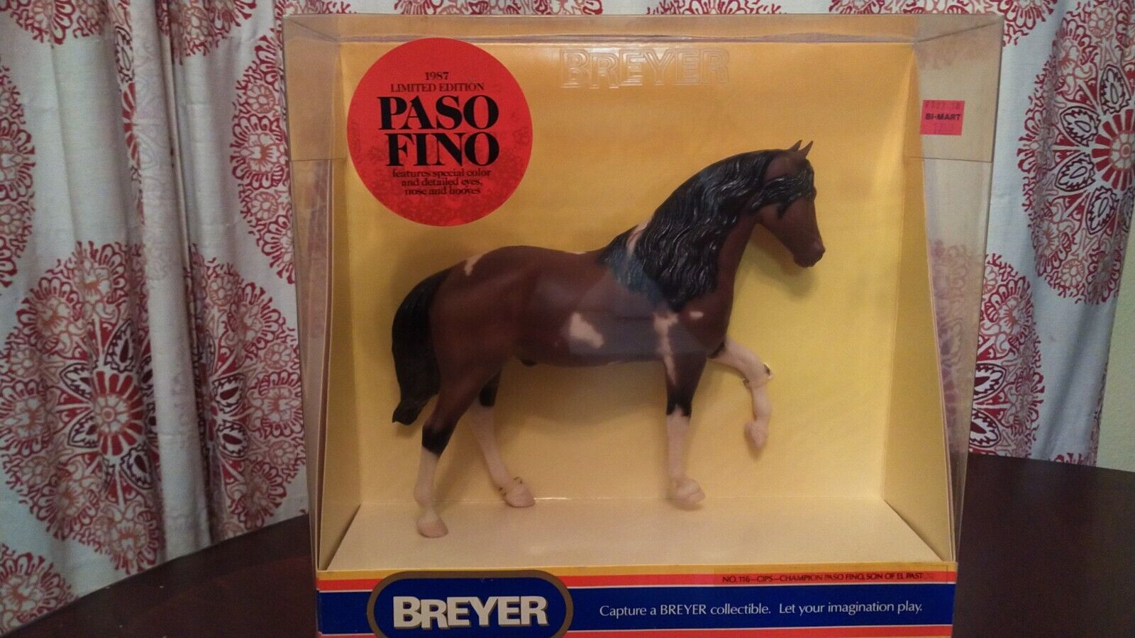 BREYER 1987 LIMITED EDITION PASO FIN0  #116 CIPS SON OF EL PASTOR new in box