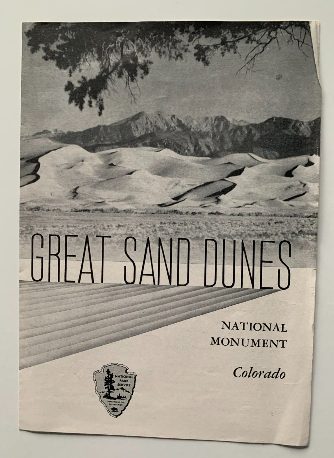 Vtg 1953 Brochure Alamosa Colorado Great Sand Dunes National Monument & Letter