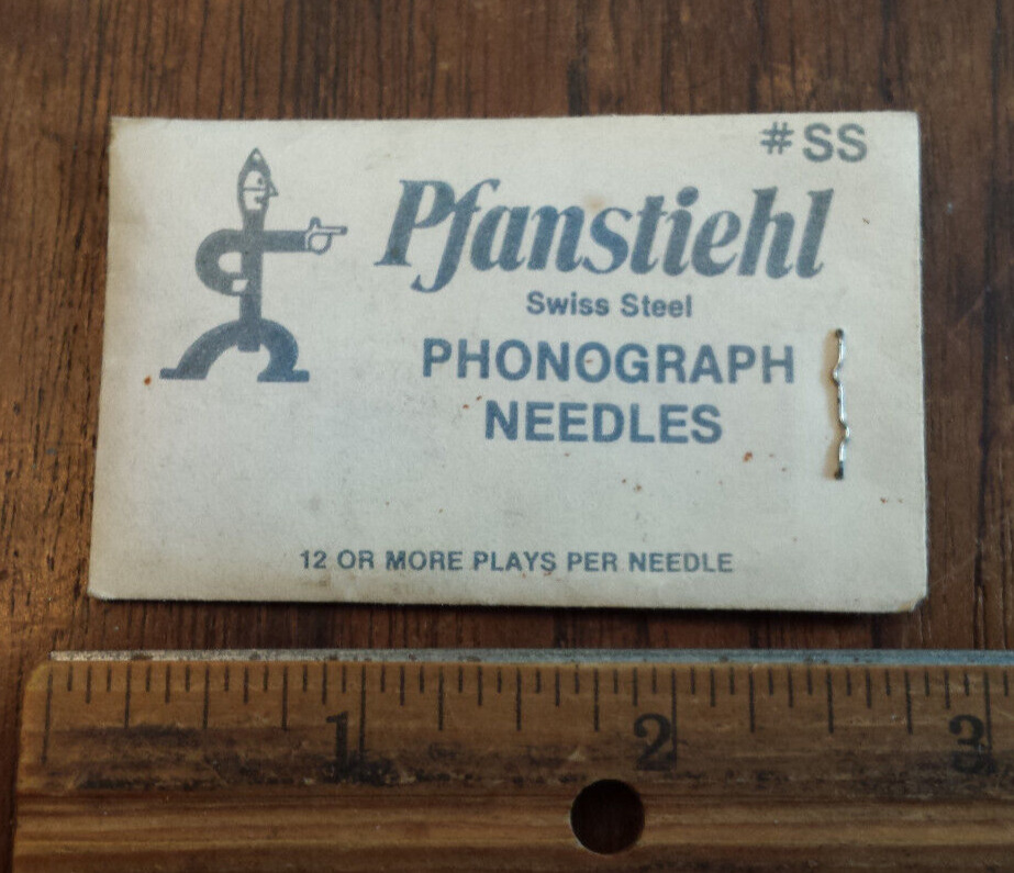 Vintage Pfanstiehl Swiss Steel Phonograph Needles Waukegan IL   #SS