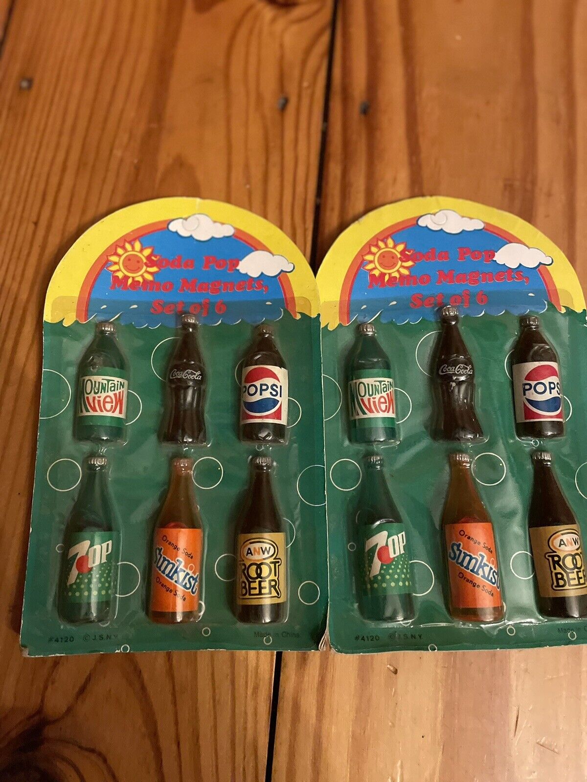Soda Pop Memo Magnets Set Of 6 Bottles Vintage Retro Lot Of 2 Packs Cola Gift