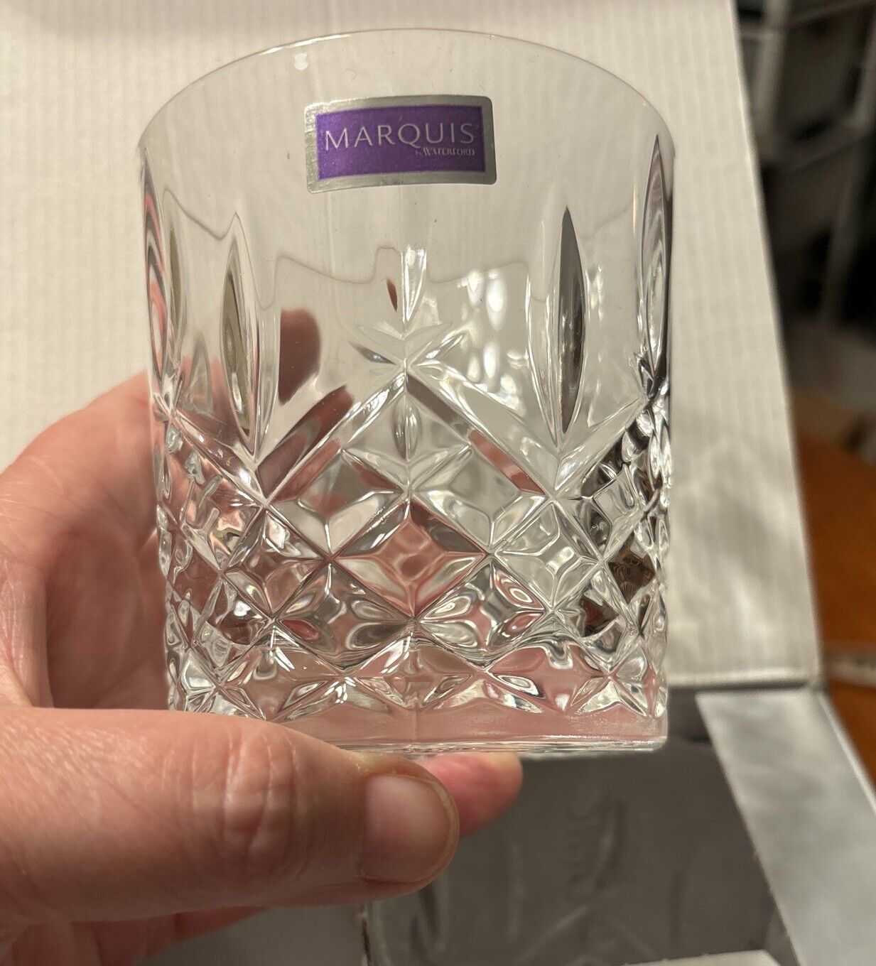 Marquis By Waterford Crystal Markham Double Old Fashioned Set Of 4 Glasses New