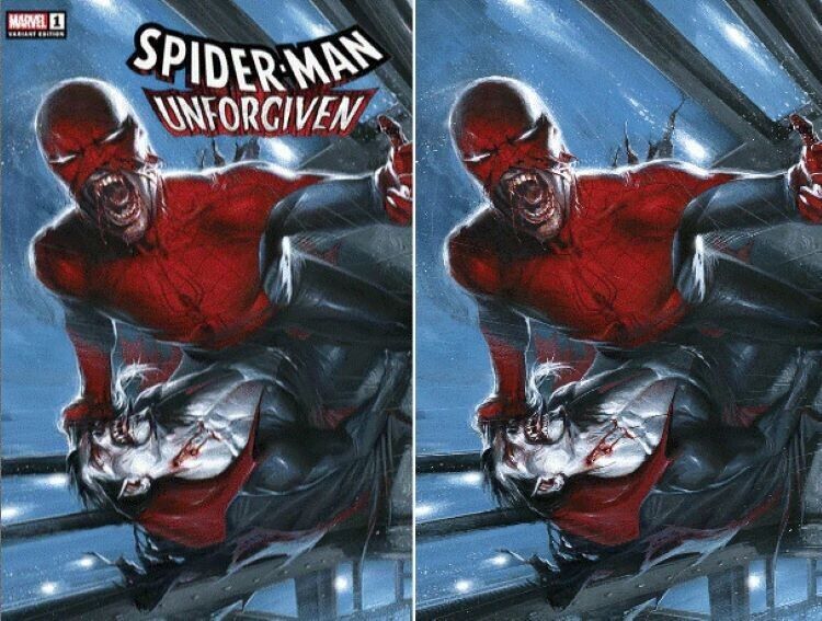 Spider-Man Unforgiven #1 Gabriele Dell'Otto Variant Cover Set (A&B) Marvel Comic